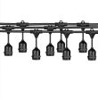 Cablu ghirlanda luminoasa Carnaval-1, lungime 10m, fasunguri E27, interconectabila, IP44, maxim 750W