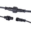 Cablu ghirlanda luminoasa Carnaval-1, lungime 10m, fasunguri E27, interconectabila, IP44, maxim 750W