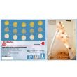 Ghirlanda cu 10 LED-uri, decor glob bumbac, auriu, Home CBL 10/GD, alimentare baterii
