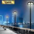 Lampa stradala solara Combat-150, Li-Ion, 150W, 1400 lm, senzor de miscare, IP65, 6400K, Telecomanda