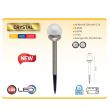 Lampa solara cu led, Crystal Glass, 0.06 W, glob sticla, corp metalic, 6400K