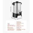 Cafetiera profesionala, 30 cesti 4.5 l, putere 1200 W, Robinet anti-picurare, Control automat temperatura