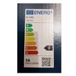 Aplica led cu senzor de miscare 36 W, Negru, 4000 K, 3820 lm, IP 44, Patrata 420 x 420 x 65 mm