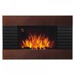 Semineu electric de perete, 2 trepte de putere 1000/2000W, telecomanda, Maro, 90x56x11 cm 