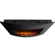 Semineu electric de perete FKK 17, 2 trepte de incalzire 1000/2000 W, Led, Telecomanda 
