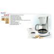 Cafetiera Home HG KV 06, putere 800 W, capacitate vas 1 L, alb