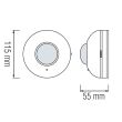 Senzor de miscare Focus HL 480, distanta de detectie 8 m, negru, 220-240 V, IP44