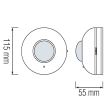 Senzor de miscare Focus HL 480, distanta de detectie 8 m, Alb, 220-240 V, IP44