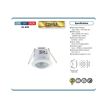 Senzor de miscare pentru tavan, Corsa HL485, alb, distanta detectie 8 m, IP 20