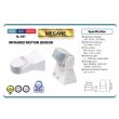Senzor de miscare cu infrarosu, Megane HL487, alb, distanta detectie 8 m, IP 65