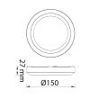Aplica LED pentru exterior Hurma Dark Grey, 4200K, 5W, 270lm, 100-240V, IP65, Gri inchis
