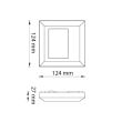 Aplica LED pentru exterior Igde Dark Grey, 4200K, 2W, 65lm, 100-240V, IP65, Gri inchis