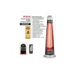 Radiator de exterior Home Silverline Patio Heater 1200 TW Digital IPX4, putere 1200 W, 2 trepte de putere, telecomanda