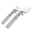 Set 2 rampe pliabile pentru incarcare /descarcare GeoTech 310cm, capacitate maxima 680 Kg, Aluminiu