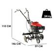 Motosapa GeoTech GT 430, 1 viteza, 5 CP, Latime 56 cm