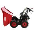 Roaba cu motor, tractiune integrala, GeoTech Pro, max 400Kg, 6 CP, 4 viteze, basculabila