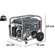 Generator de curent pe benzina Blackstone BG 11050-FullPower ES, putere nominala 7.5 kW, Trifazat, AVR, ATS pornire automata