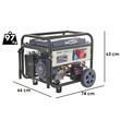 Generator de curent pe benzina BullMach AMBRA 12000 E-3, putere nominala 7.8 kW, Trifazat, AVR, ATS pornire automata