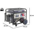 Generator de curent pe benzina BullMach Ambra 9500 E-3, putere nominala 7 kW, Trifazat, AVR, ATS pornire automata