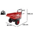 Roaba electrica, cuva rabatabila, Geotech CAR E300, 650 W, 6 km/h, 300kg/180 l