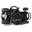 Tractoras de tuns iarba Alpina AT3 98 HA, 7.4 kW, transmisie hidrostatica, evacuare laterala, Latime taiere 98 cm, lumini led, 25-80 mm
