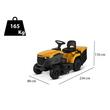 Tractoras de tuns iarba Stiga Estate 384, 14 CP, transmisie hidrostatica, cos colectare 240 l, Latime taiere 84 cm, lumini led, 25-80 mm