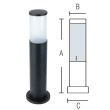 Lampa de gradina Kavak-3, corp aluminiu, 300x89x130 mm, negru, IP44