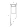 Lampa de gradina Kavak SQ-1, corp aluminiu, de perete, 300x90 mm, negru, IP44