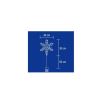 Decor fereastra, acril, cu Led-uri, cristal zapada Home Kid 701