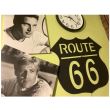 Decoratiune perete Route 66, dimensiune 68x60 cm, negru