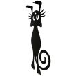 Decoratiune perete Krodesign Funny Cat, lungime 52 cm, negru