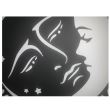 Decoratiune perete Krodesign Sun&Moon, diametru 60 cm, negru