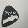 Decoratiune perete Krodesign Rock On, diametru 60 cm, negru