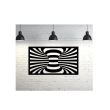 Set 2 decoratiuni perete Krodesign Spiral, negru, 25 x 45 x 1.5 cm