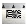 Set 2 decoratiuni perete Krodesign Spiral, negru, 25 x 45 x 1.5 cm