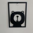 Set 4 decoratiuni Krodesign KRO-1039, negru, metal