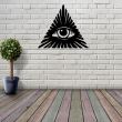 Decoratiune metalica de perete Krodesign KRO-1060, Eye, 60 cm, grosime 1.5 mm