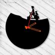 Ceas de perete metalic Krodesign Vespa, diametru 50 cm, negru