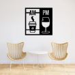 Decoratiune metalica de perete Krodesign Drink Panel, 50 cm, grosime 1.5 mm