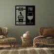 Decoratiune metalica de perete Krodesign Drink Panel, 50 cm, grosime 1.5 mm