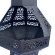 Incalzitor de terasa/gradina, Krodesign KRO-1074, Otel, Negru, 1573x706x762 mm, grosime 3 mm