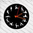 Ceas de perete metalic Krodesign Kamasutra, diametru 50 cm, negru