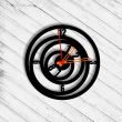 Ceas de perete metalic Krodesign Whirpool, diametru 50 cm, negru