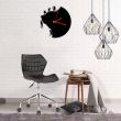 Ceas de perete metalic Krodesign Climbers KRO-1093, diametru 50 cm, negru