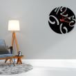 Ceas de perete metalic Krodesign KRO-1095, diametru 50 cm, negru