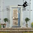 Decoratiune Bad Witch Halloween KRO-1110, dimensiune 45x40cm, negru
