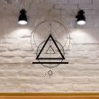 Decoratiune perete Mystic Geometry Krodesign KRO-1116, dimensiune 60cm, negru