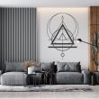 Decoratiune perete Mystic Geometry Krodesign KRO-1116, dimensiune 60cm, negru