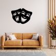 Decoratiune perete Krodesign Theater Mask II, dimensiune 50x34 cm, negru