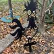 Decoratiune gradina / ghiveci Krodesign Funny Chicken KRO-1134, metal, inaltime 60 cm